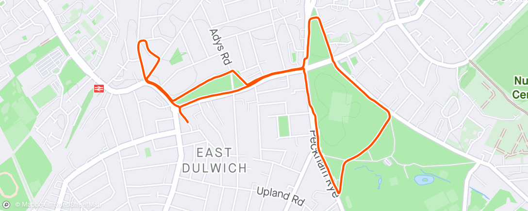 Map of the activity, Morning Run