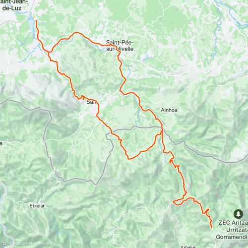 gorramendi retour st ignace ascain st jean | 87.2 km Cycling Route on ...