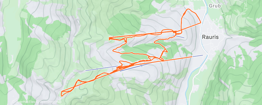 Map of the activity, Skiabfahrt am Nachmittag