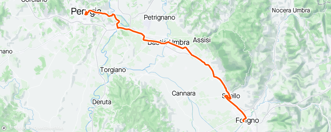 Map of the activity, Giro d’Italia stage 7