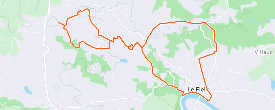 Map of the activity, Trail avec Greg