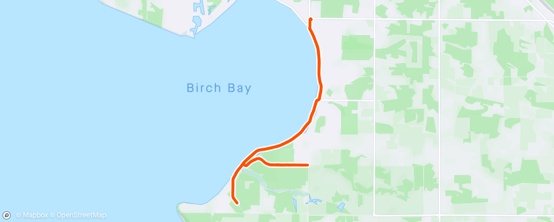 Map of the activity, Birch Bay 15k