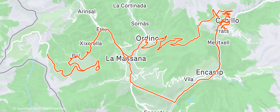 Map of the activity, Morning Ride