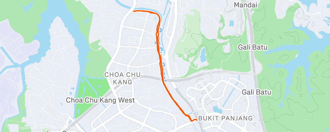 Карта физической активности (Evening Run)