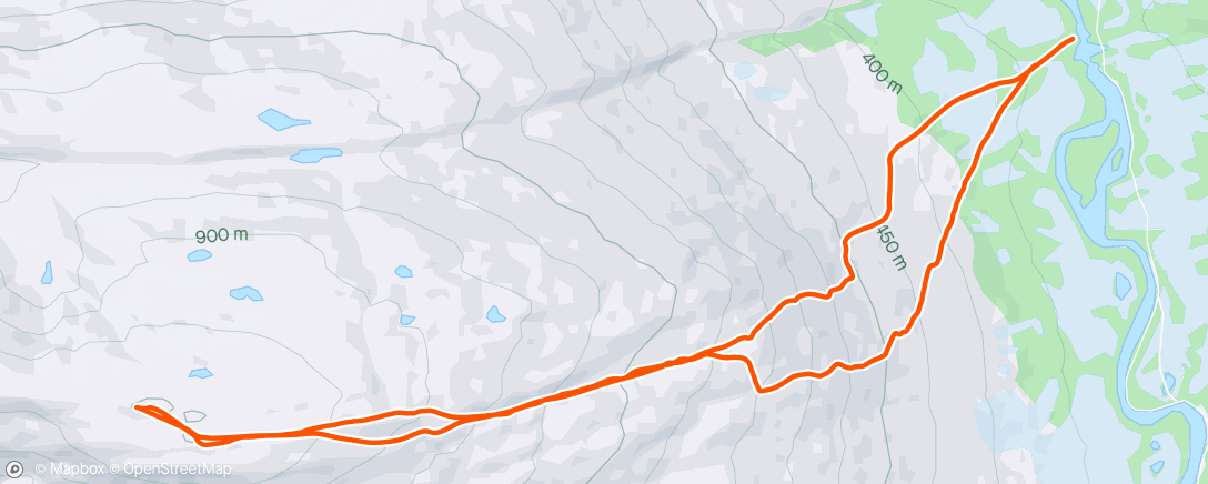 Map of the activity, Livets fjell