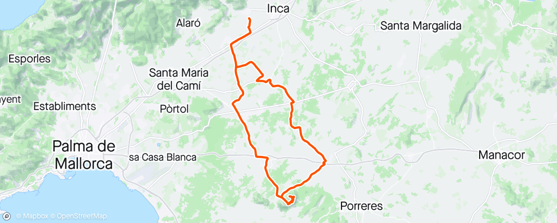 Map of the activity, Puig de Randa - Ideal Echelon Weather 💨