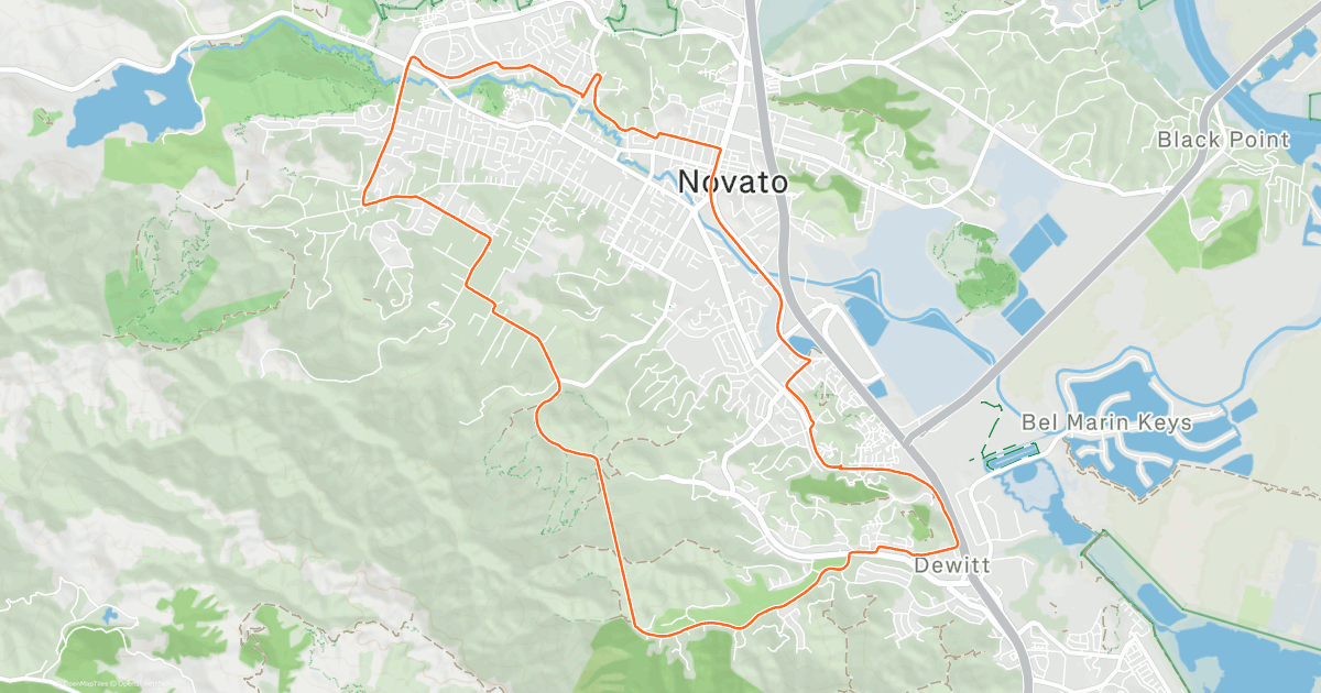 Ignacio, Indian Valley, Sutro, Downtown Novato | Strava