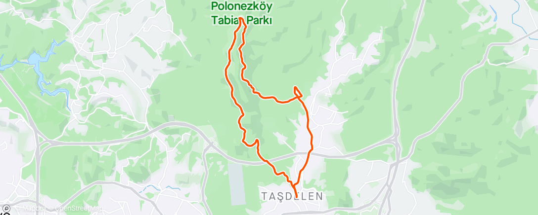 Map of the activity, İnterval Mountain Bike Ride ⚡️
