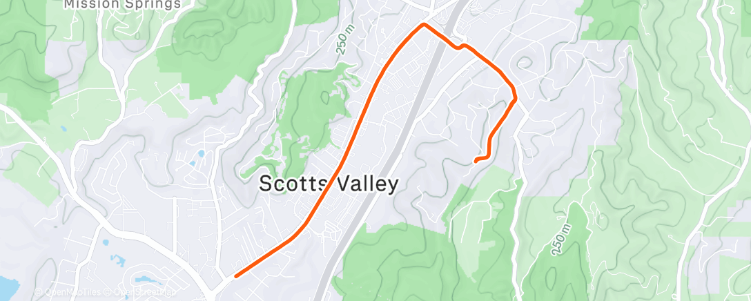 Карта физической активности (Night Run)