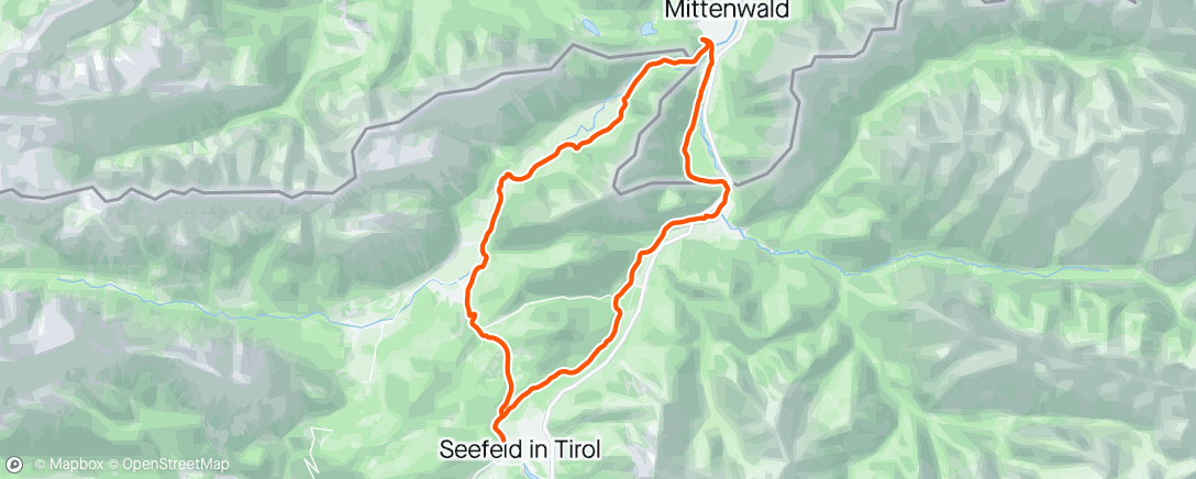 Map of the activity, Austria Day 1 MTB with wifey