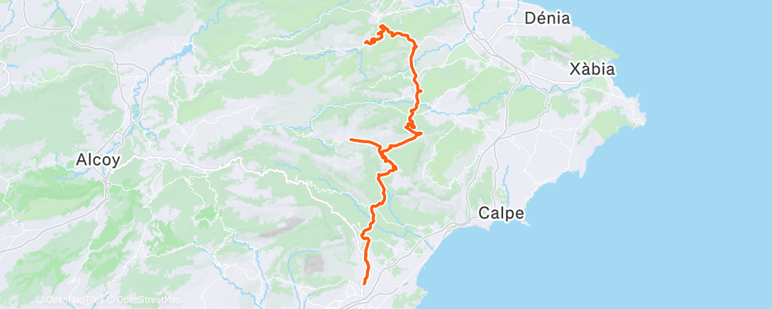 Карта физической активности (Bicicleta por la mañana)