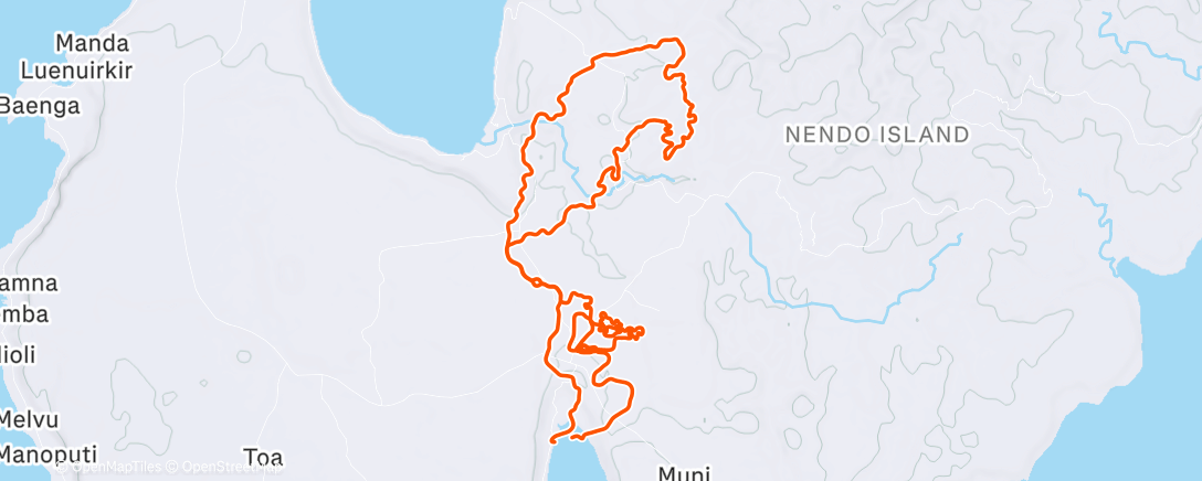 Map of the activity, Zwift - Chasing the Sun in Makuri Islands