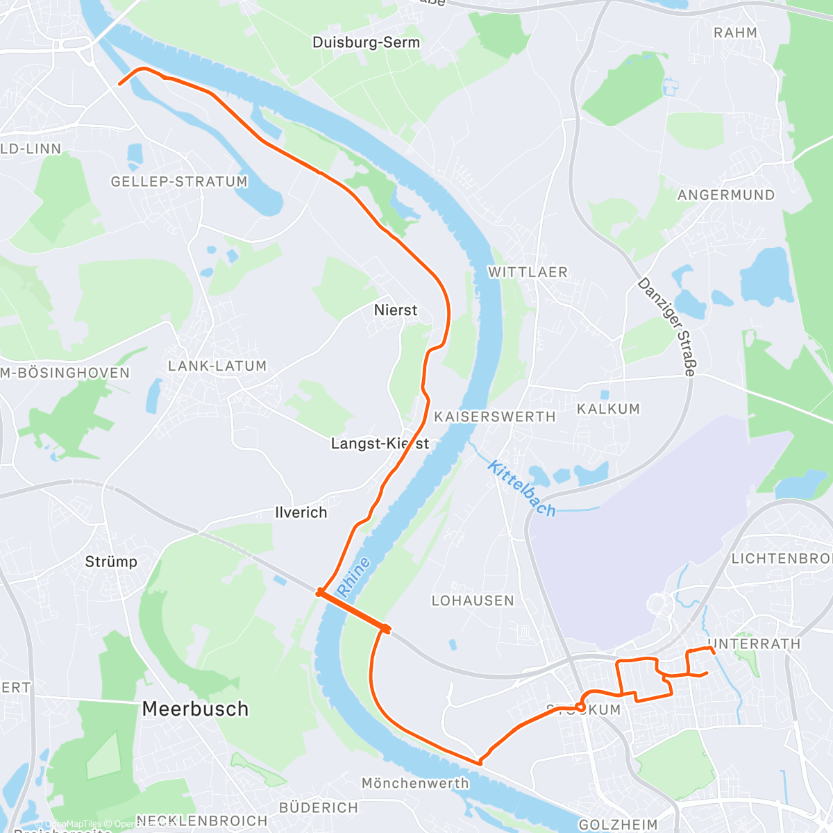 Map of the activity, Große Tierschau