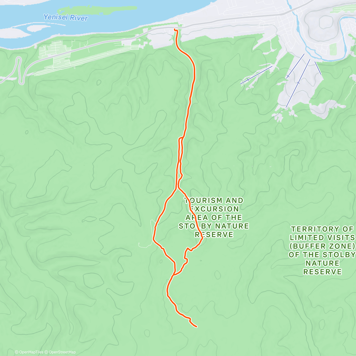 Карта физической активности (Трейлраннинг (утро))