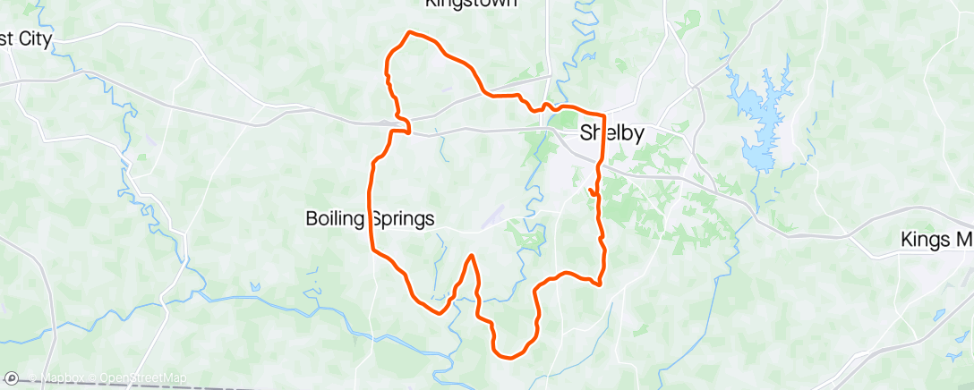 Mapa da atividade, Afternoon Ride - SS