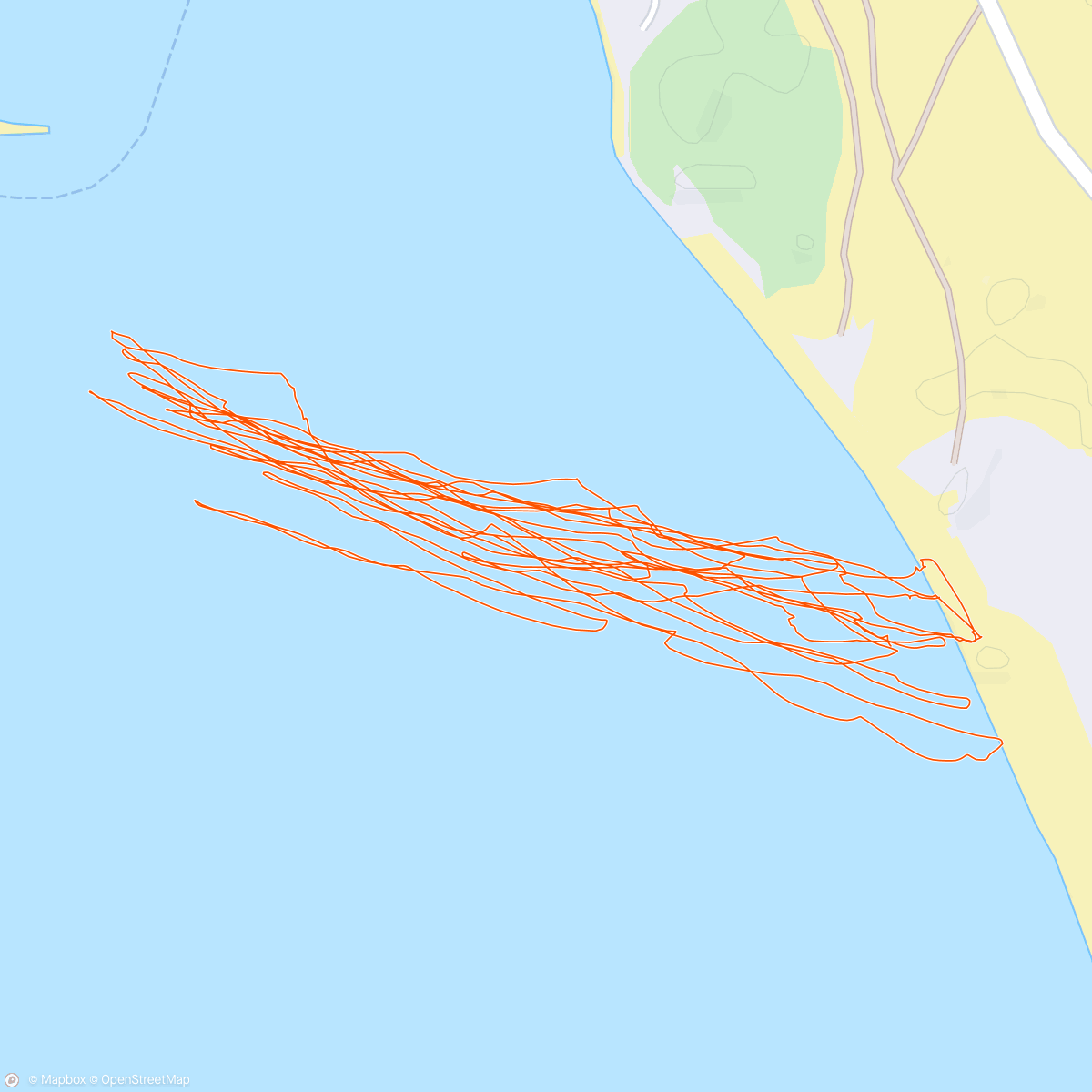 Map of the activity, Lunch Kitesurf