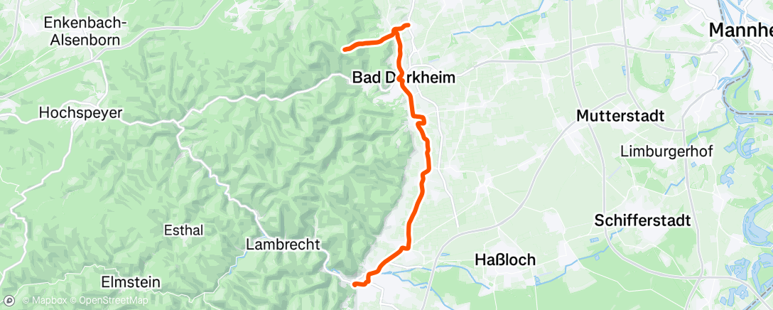 Map of the activity, bei Hitze zur Lindemannsruhe