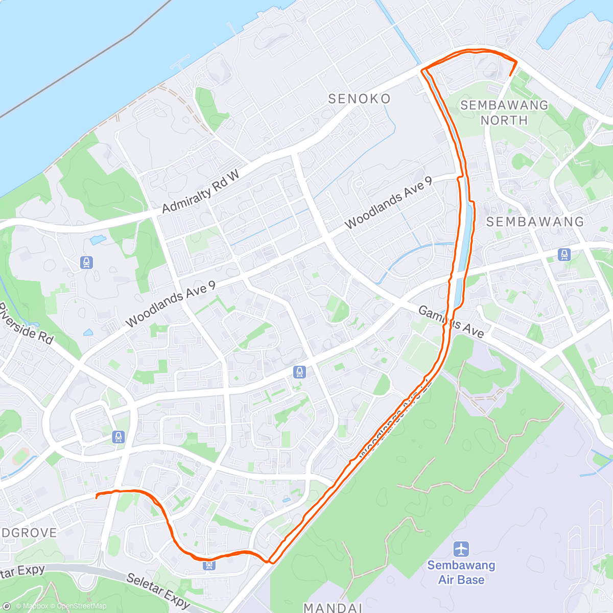 Map of the activity, Hazy Sunday