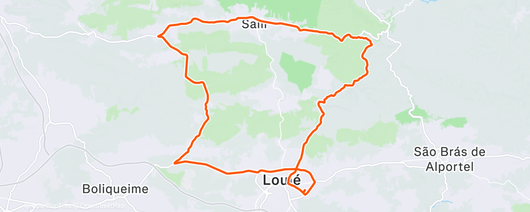 Карта физической активности (Volta de bicicleta vespertina)