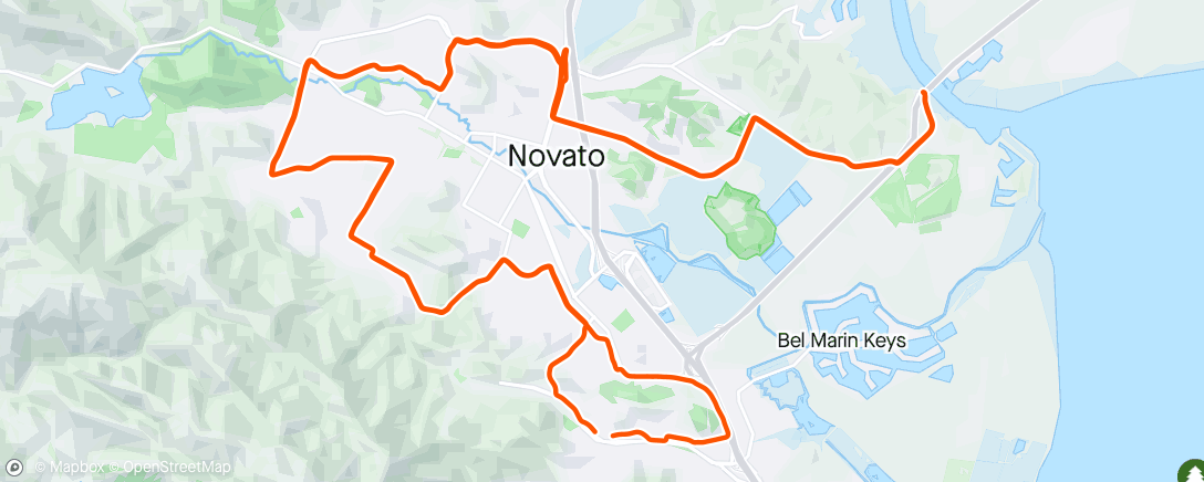 Mapa da atividade, Morning Ride