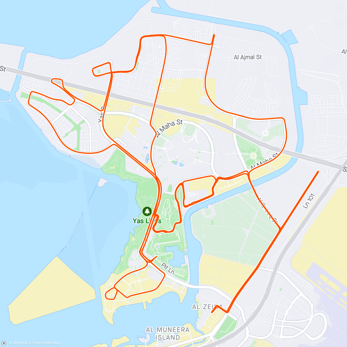 Map of the activity, BTB Group ride