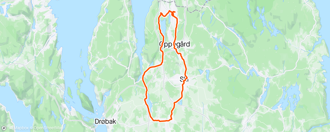 Map of the activity, Åsrunden