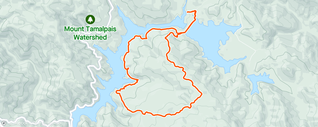 Map of the activity, Alpine Dam Hike