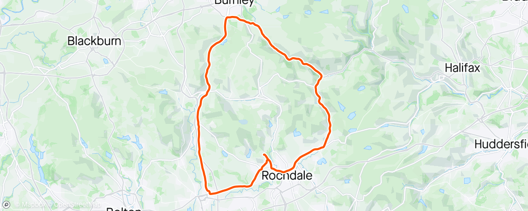 Map of the activity, A few more lumps today, not great for the fat lad 🥴, enjoyed it though & just beat the rain 😁