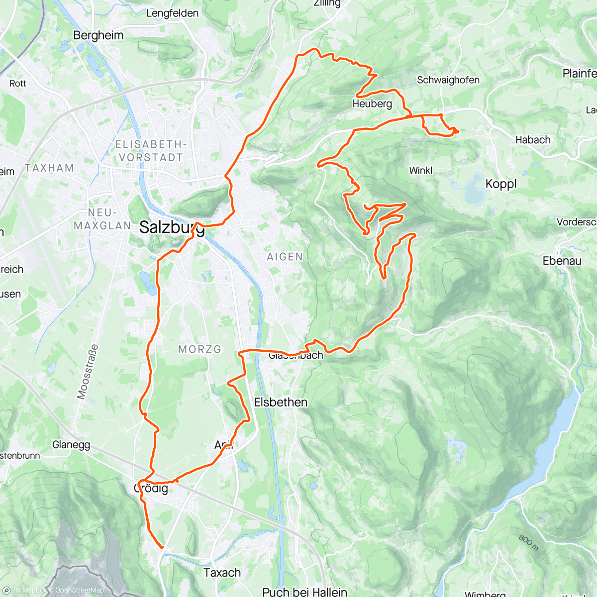 Map of the activity, Backhendl 🍗