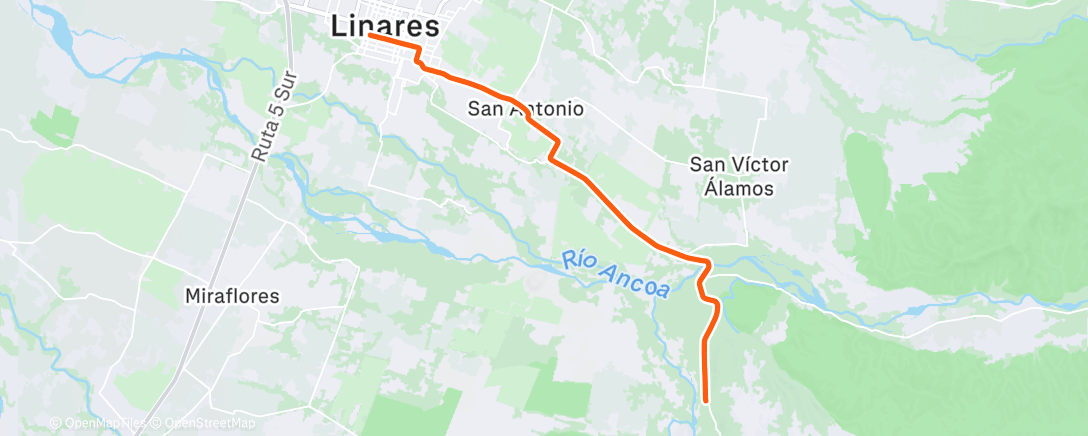 Карта физической активности (Linares - Llepo)