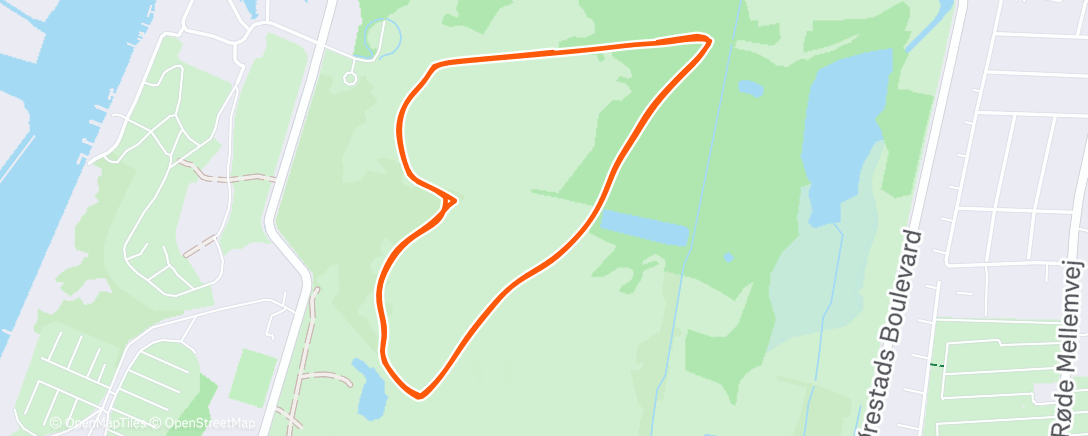 Map of the activity, Park run
