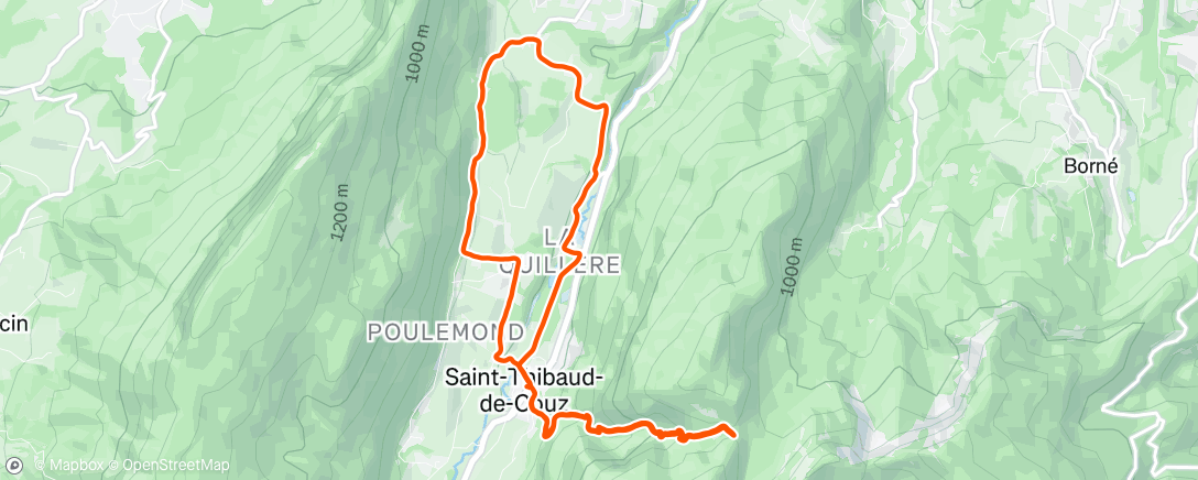 Karte der Aktivität „Afternoon Trail Run”