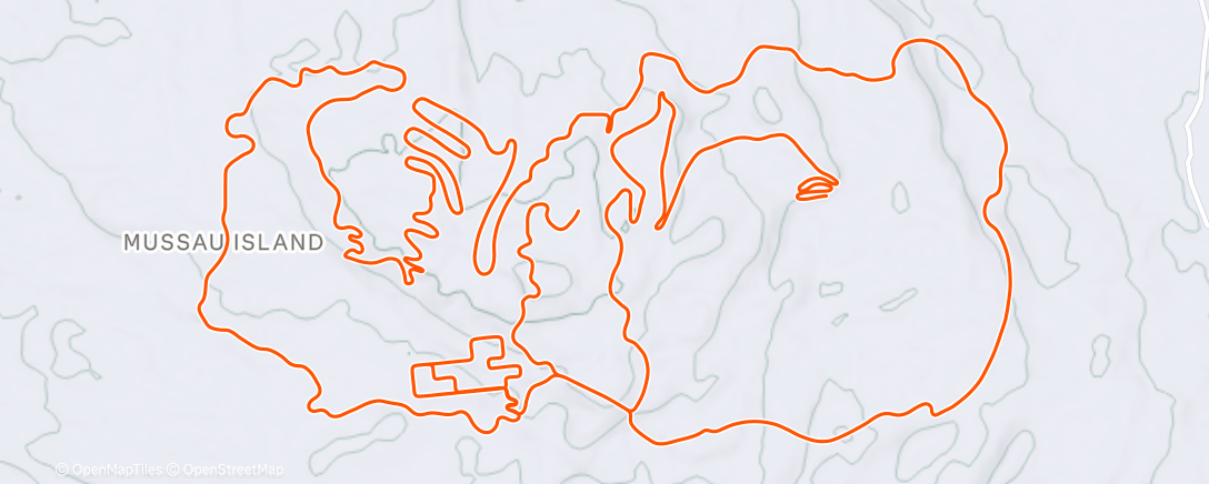 Map of the activity, TrainingPeaks Virtual - Workout: Lactate Clearance: Over-Unders