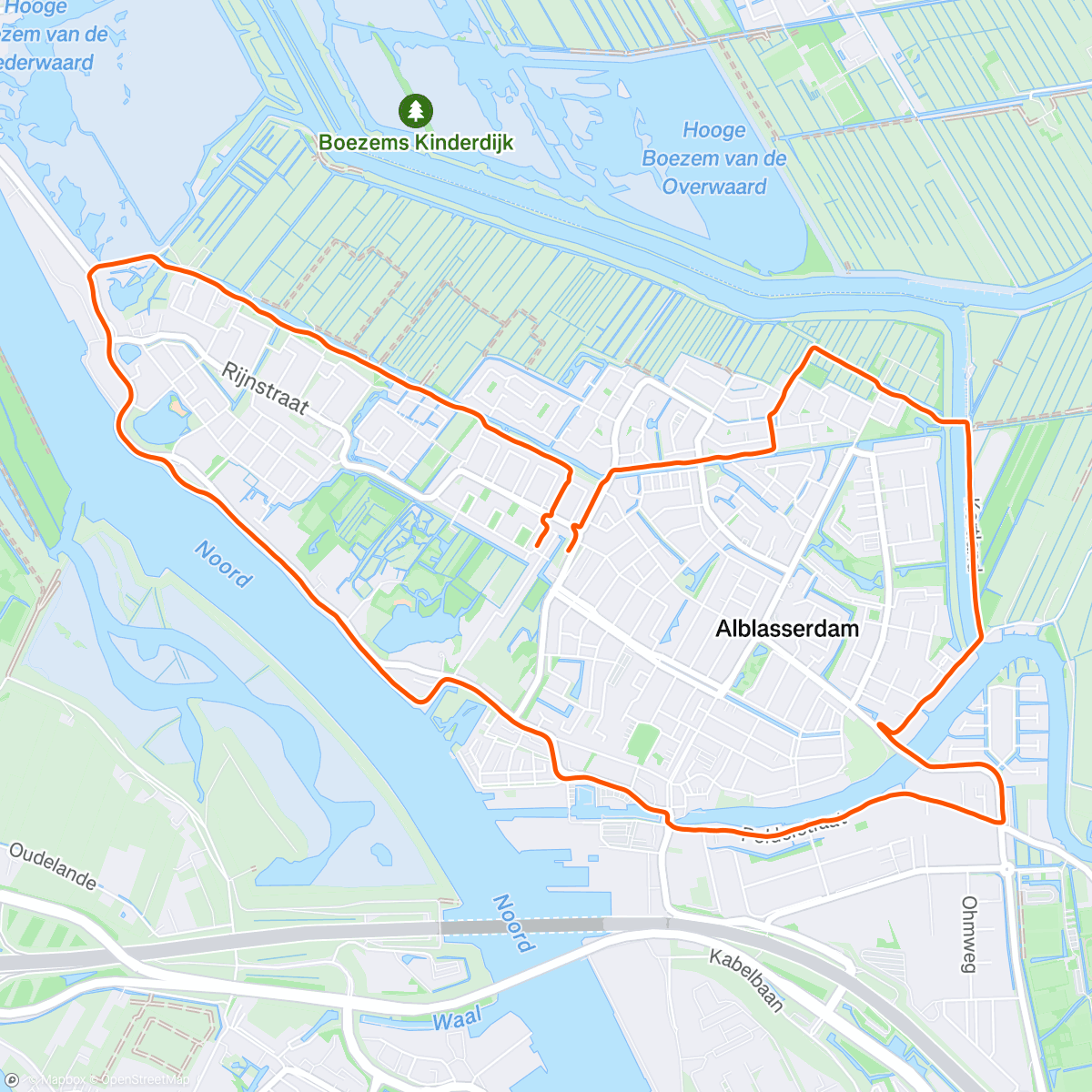 Map of the activity, Ochtendloop 🎈2️⃣ 🎉