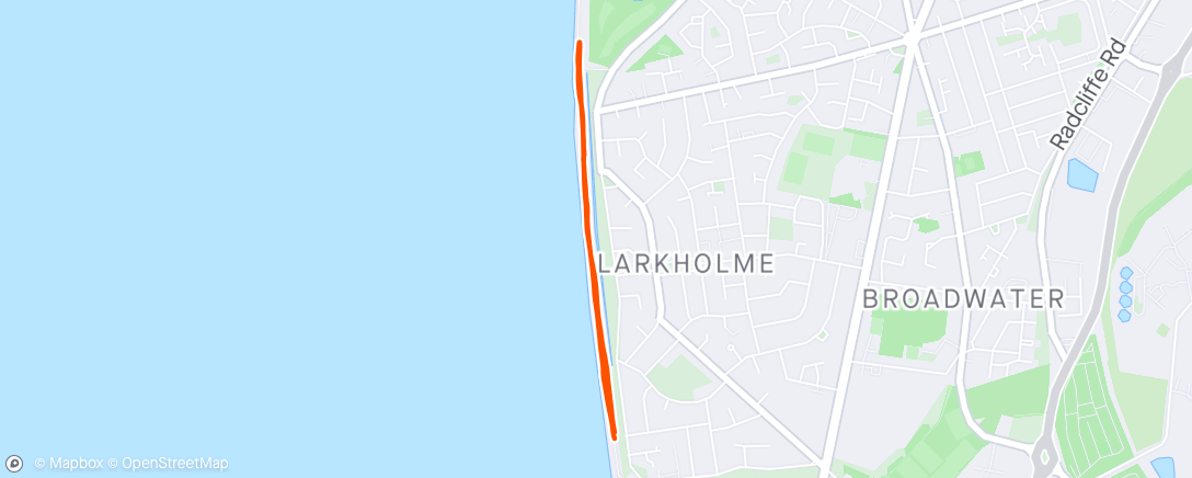 Map of the activity, Rossall Prom W3D2