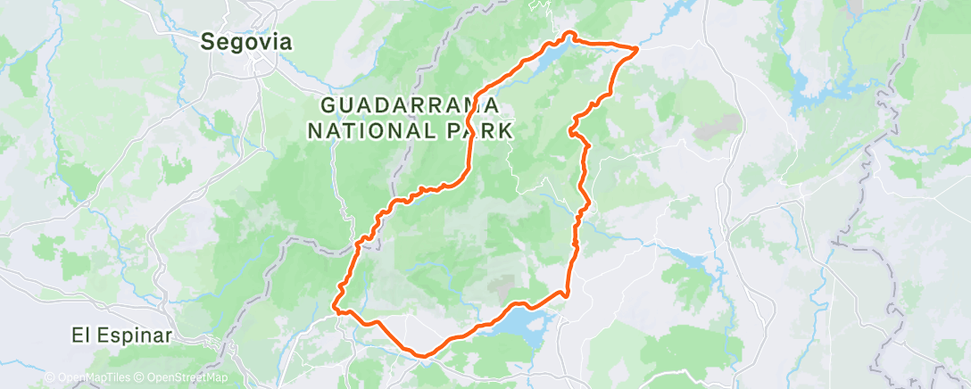 Map of the activity, Social Ride