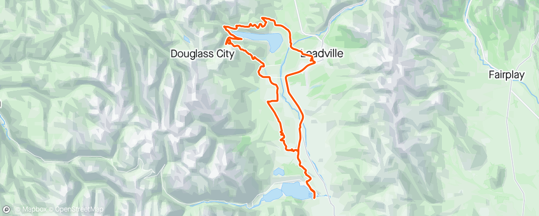 Map of the activity, Leadville Stage Race Stage 1