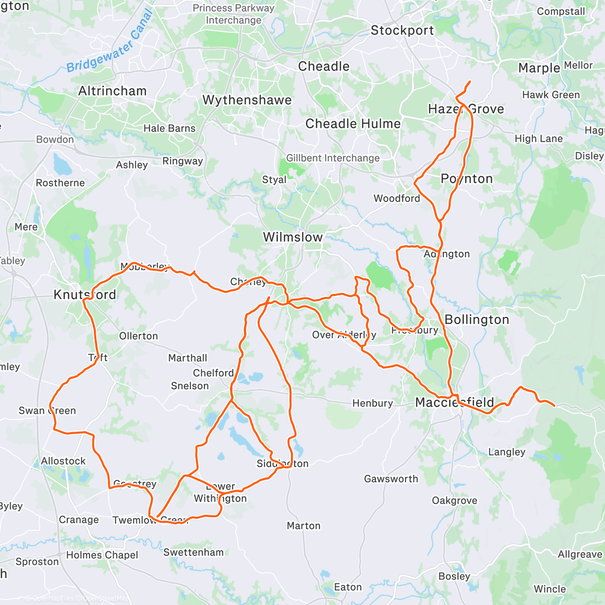 Map of the activity, A few intervals then met thoracic man for a bit