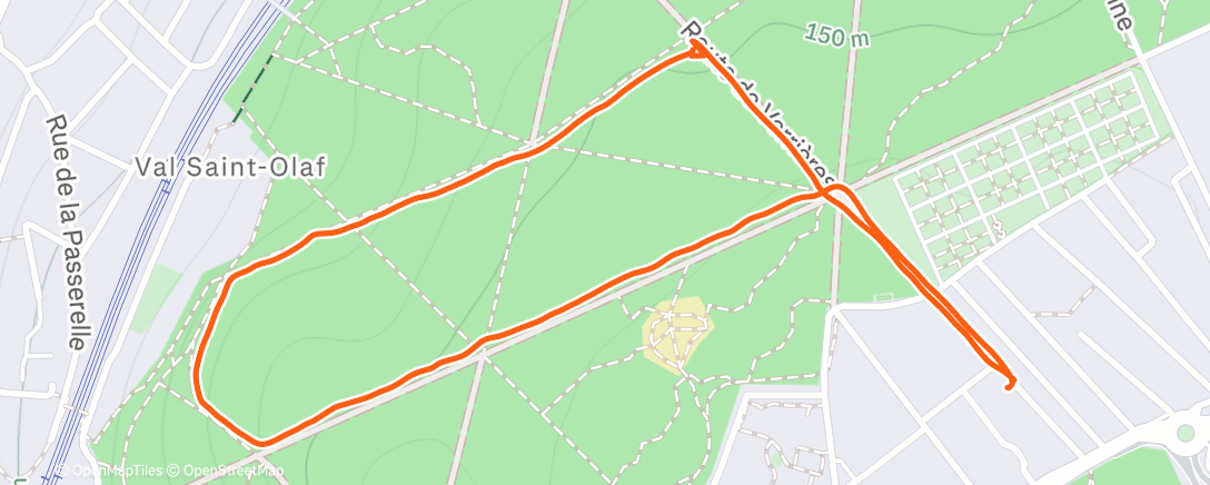 Map of the activity, Morning Hike