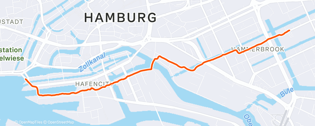 Карта физической активности (Gehen (Outdoor))