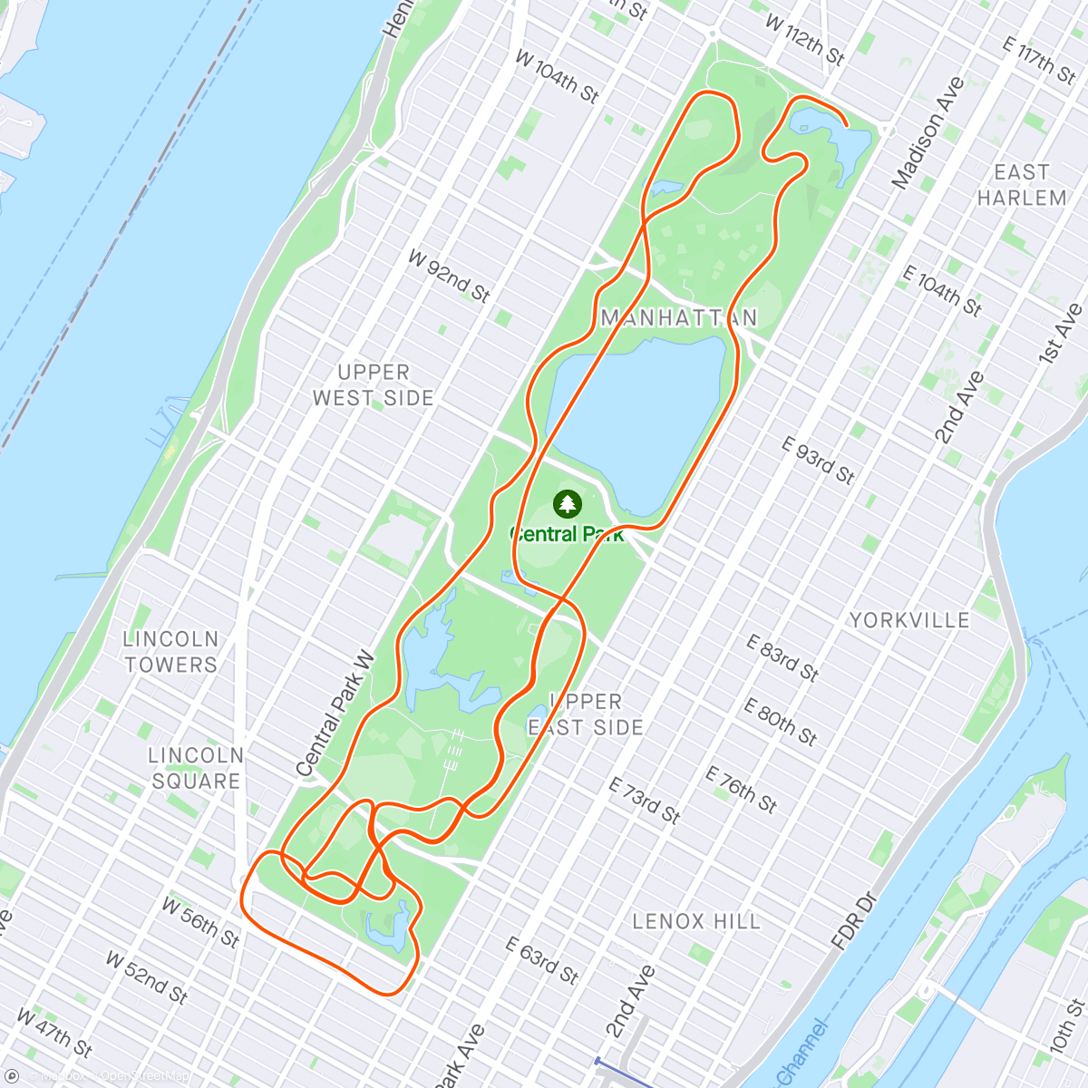 Map of the activity, Zwift - Everything Bagel in New York..Round 2!!🙄
