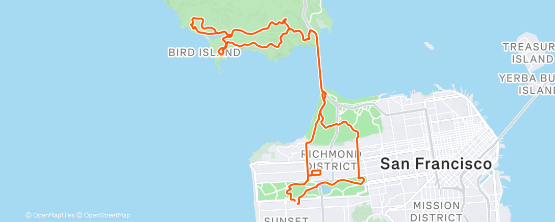 Map of the activity, Lunch Ride