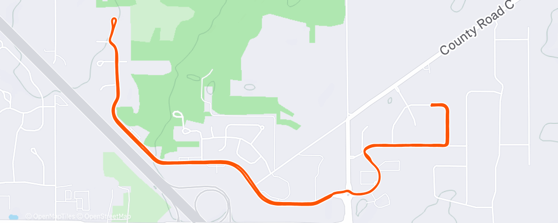 Карта физической активности (Afternoon Run)