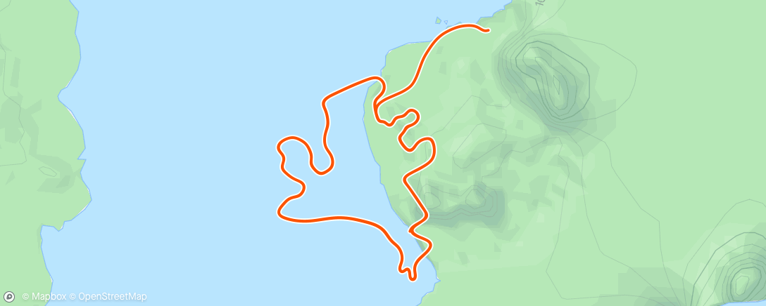 「Zwift - Race: Stage 3: Lap It Up - Seaside Sprint (C) on Seaside Sprint in Watopia」活動的地圖