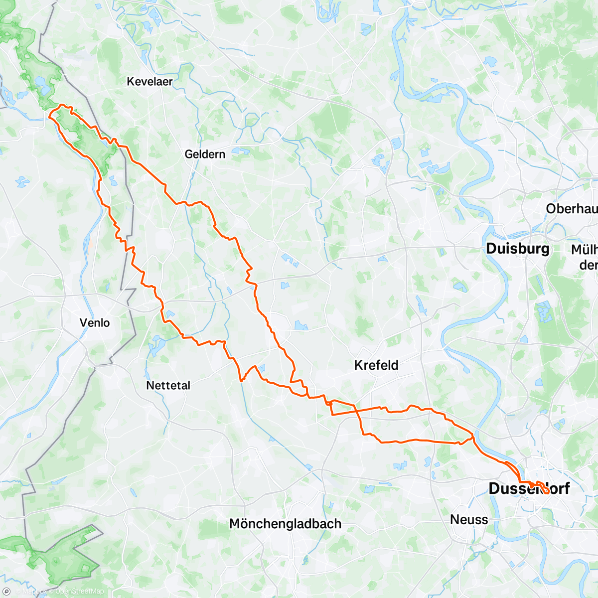 Map of the activity, Went to Arcen for a beer // #FondoOfTheMonthClub N°89 in a row, done and dusty (but I want my 5km back Garmin)