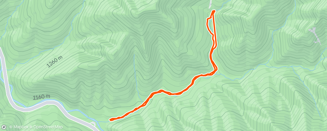 Map of the activity, Evening Hike