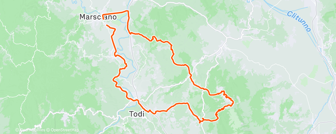 Map of the activity, Martano salendo Viepri GRV