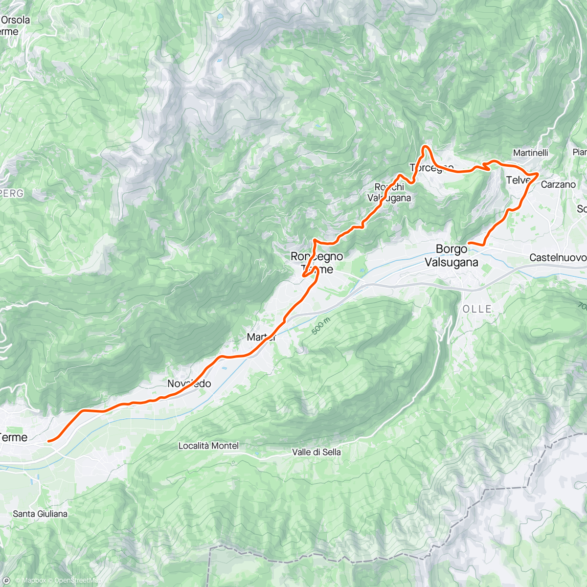 Map of the activity, 096/024ROUVY - Tour of the Alps 2024 | Stage 4 - Borgo Valsugana🚲🚲