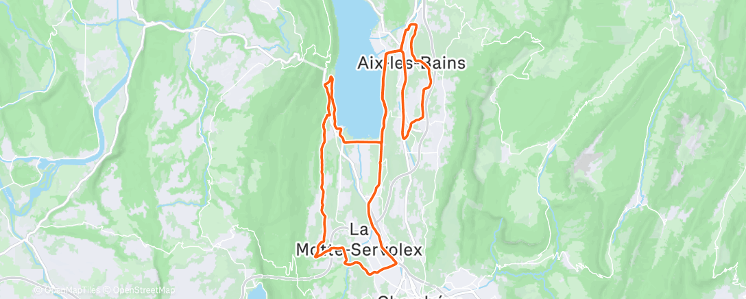 Map of the activity, Sortie vélo dans l'après-midi