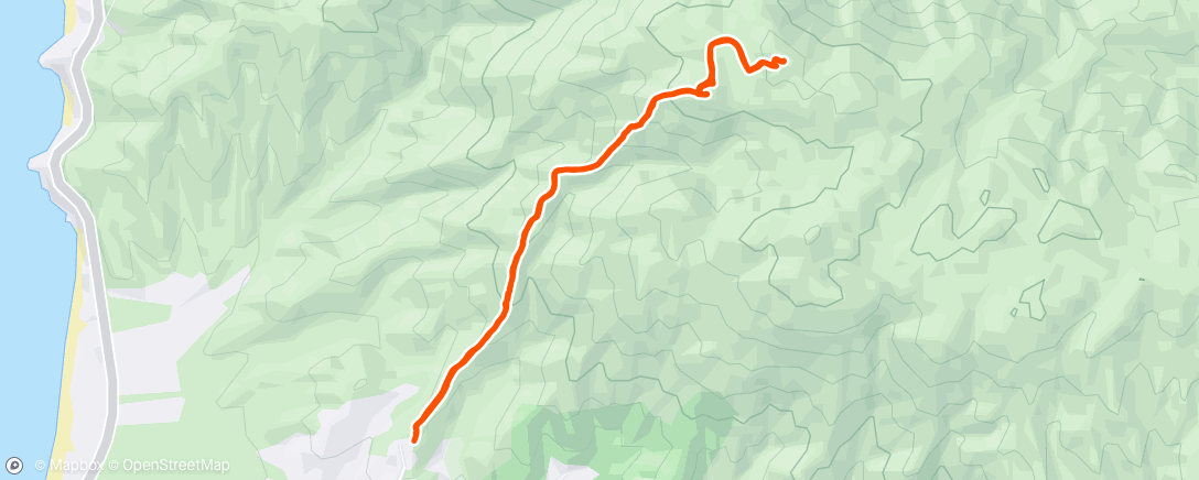 Map of the activity, Lunch Hike